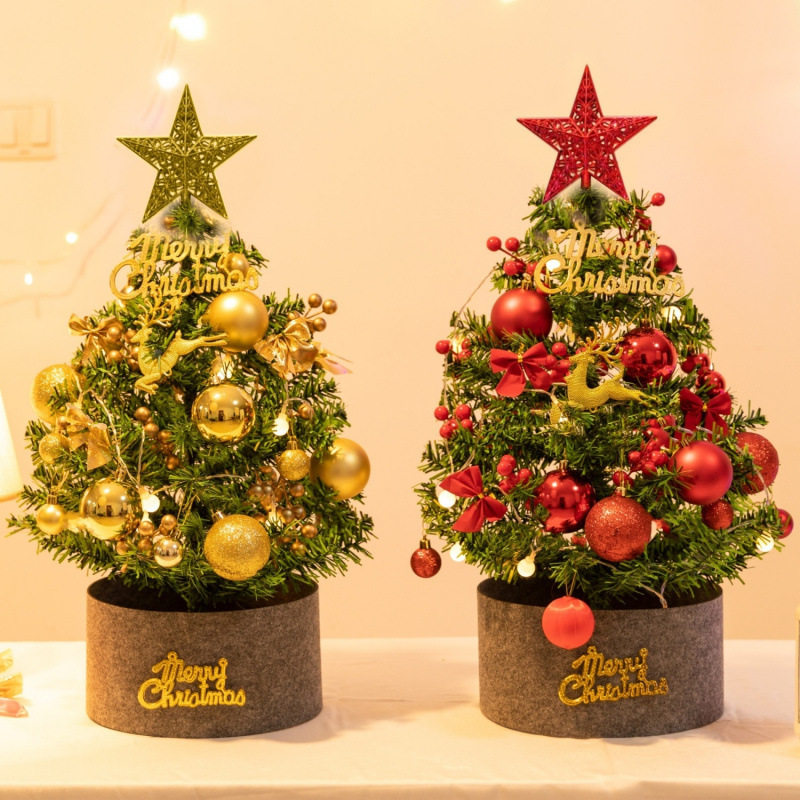 树小型60加密套餐发光树商场橱窗桌面摆件装饰装饰源工厂一件