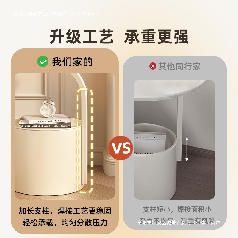 床头柜家用床头置物架小型替代沙发边几边柜收纳柜风奶油卧室包邮