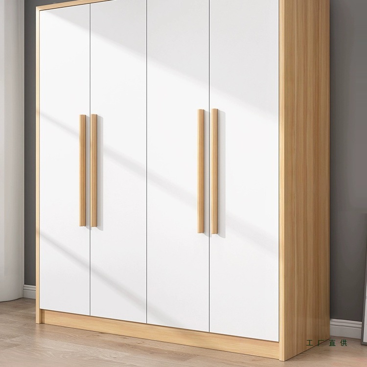 衣柜现代简约实木经济型简易组装出租房用储物柜儿童卧室收纳衣橱