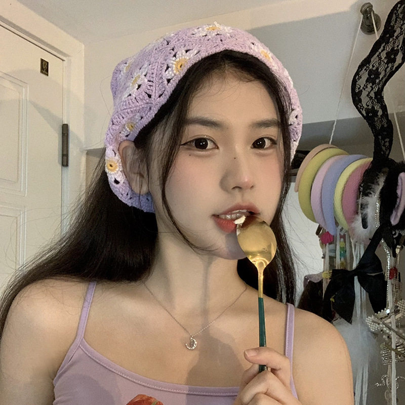韩版ins潮彩色小众宽边发带女春夏系带显脸小针织发饰