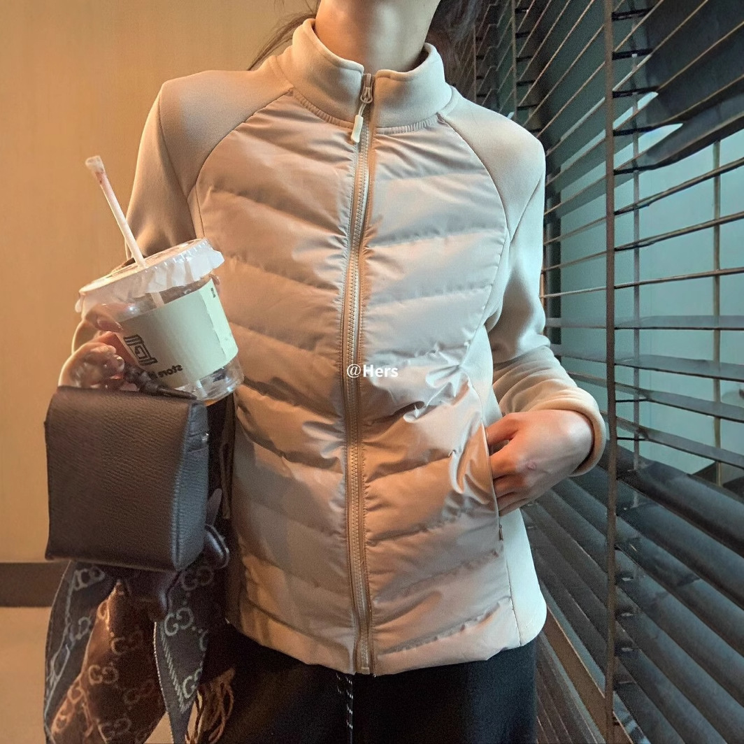 Hers一勺甜简约日常户外轻运动风保暖三层舒适发热保暖羽绒服外套