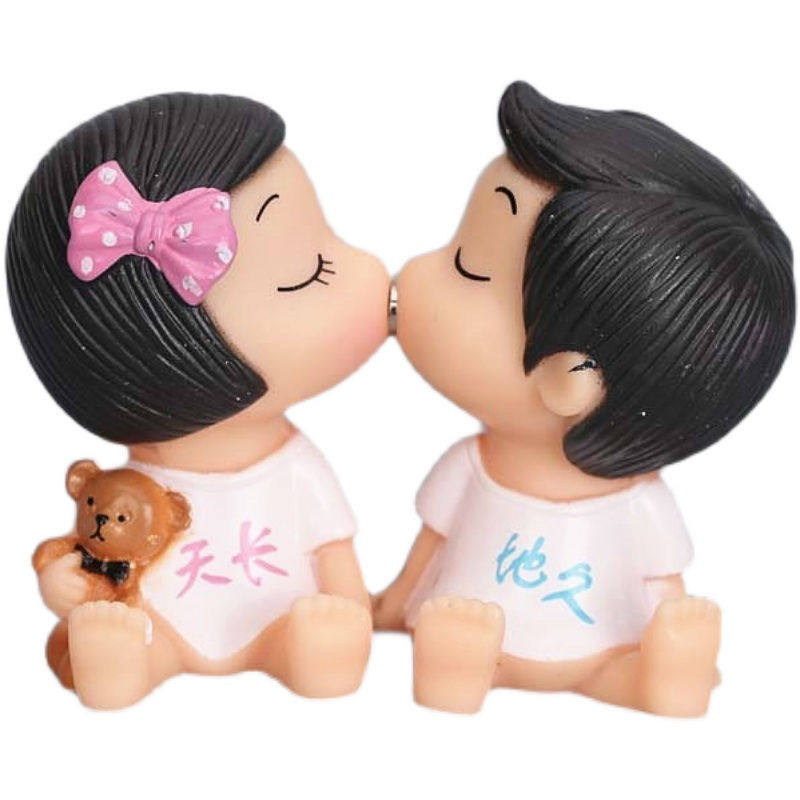 亲嘴娃娃蛋糕装饰摆件天长地久结婚婚庆婚礼情侣人偶公仔烘焙插件,家居饰品,桌面摆件,淘宝优惠券,粉丝福利购,淘宝优惠卷