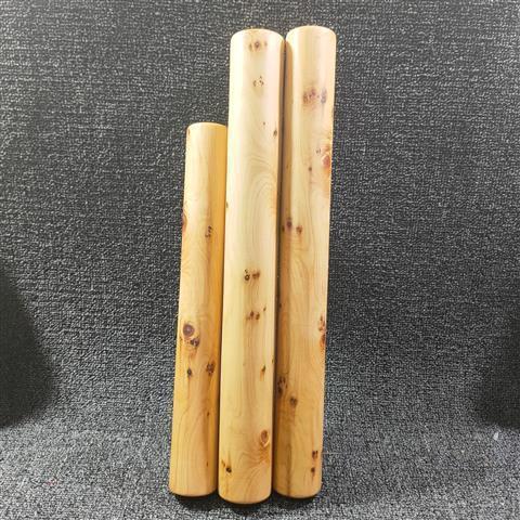 太行崖柏多功能木棒 按摩棍太极尺棍擀面杖 家用摆件整木打磨