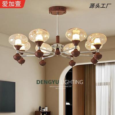 法式中古客厅吊灯美拉德大厅主灯2025新款餐厅灯艺术复古卧室灯具