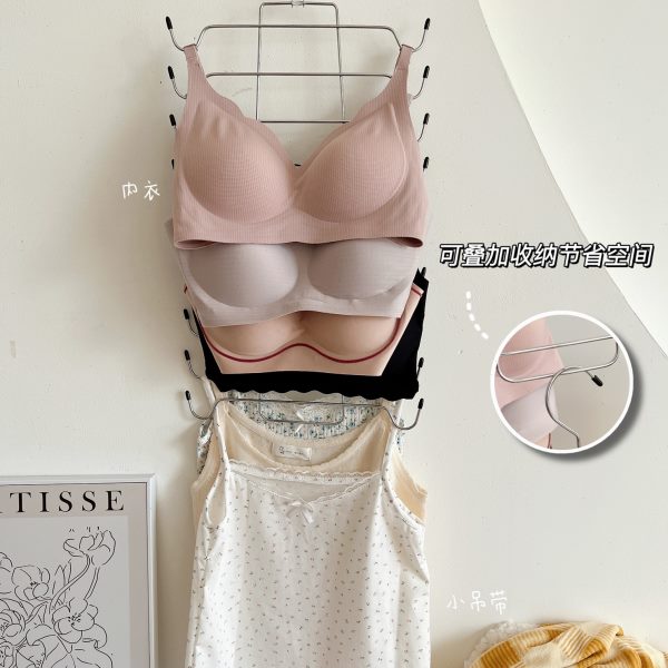 家用内衣吊带衣架不锈钢挂衣收纳神器多功能学生宿舍无痕晾晒衣撑