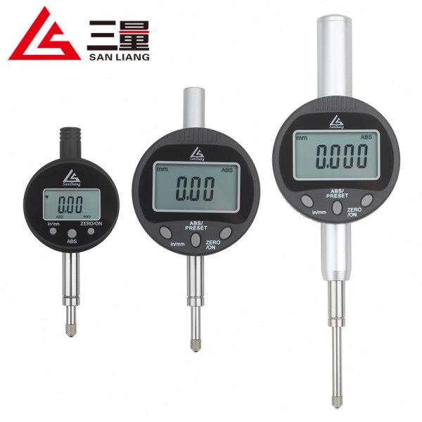 三量数显百分表0-12.7mm一套测头千分表精度0.001高度规电子数显