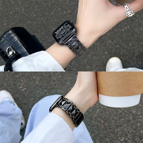 创意新款适用华为watchfit3表带金属小香风腕表高级fit2智能手表fit5表链女款手环fit4pro手表带手链女式女士