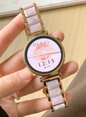 适用华为watchgt4手表带新款gt5/6金属树脂41mm智能手表链watch4手表带gt3pro女款高级感女表链2女士荣耀专用
