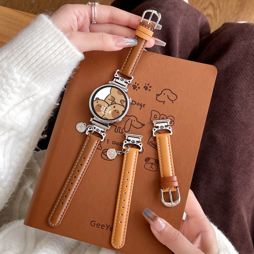 UHADA真皮小蛮腰卡皮巴拉表带