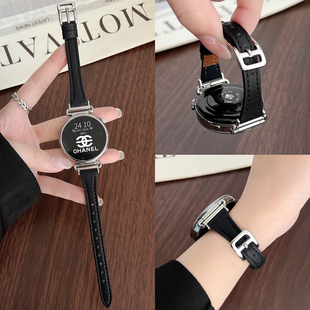 智能运动腕表带4pro高级感系列女表watch3女士高端真皮专用2手表链 watchgt5女款 适用华为watch gt6手表带新款