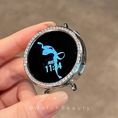 适用华为手表watchgt6保护壳钻壳女款watch gt5表壳41mm智能运动表盘一体新款gt4专用高级感保护套gt5pro半包