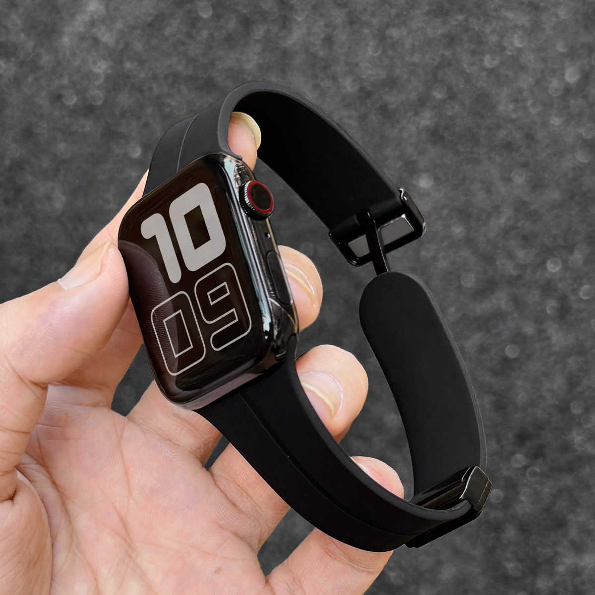 适用iwatchs10手表带新款硅胶s9苹果手表链夏日applewatchs8夏天小众创意se夏季轻奢s11高级感男款气质感透气