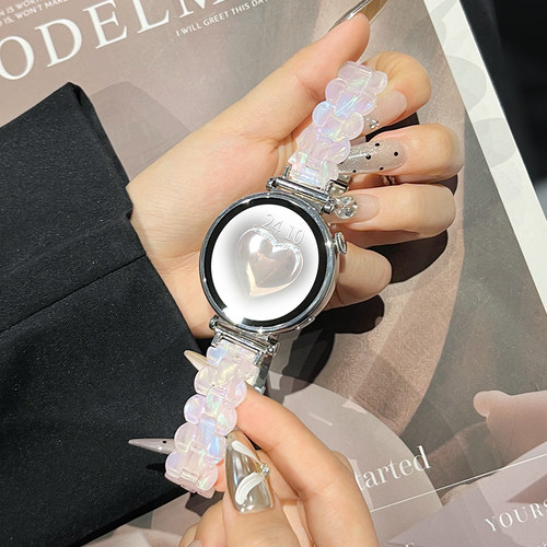 UHADA极光贝母树脂表带小香风女