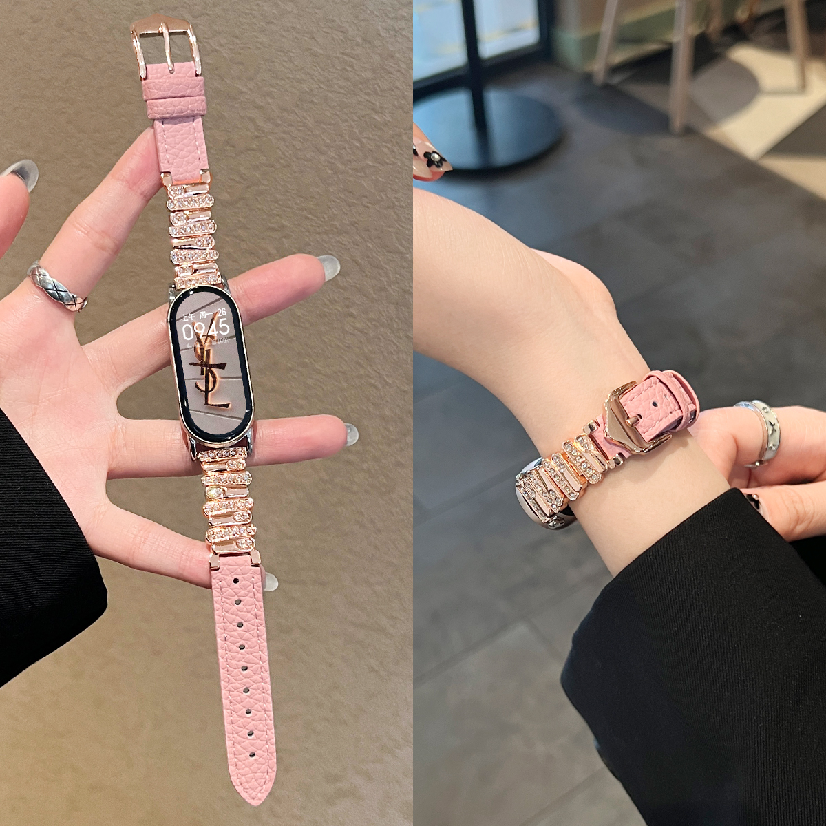 UHADA新款秋冬不规则荔枝纹表带