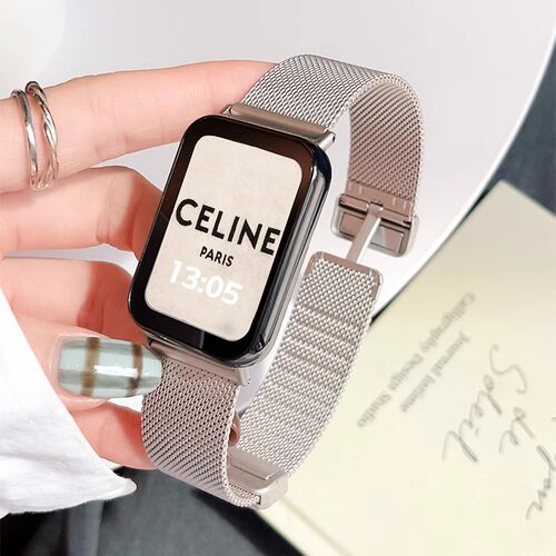 适用华为watchfit2表带新款5金属智能手表fit4替换手表带watchfit3高级感女款fit new手环夏天磁吸男女生透气