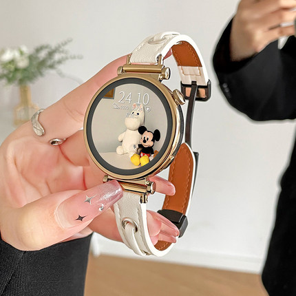 适用华为gt4/5手表带秋冬6pro女款gt3智能手表链watch4/3pro手表带新款41mm专用高级磁吸watchgt2真皮gt1荣耀