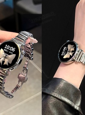 适用华为watch gt6手表带女士新款watchgt5智能运动手表链watch4高级金属系列5pro专用高端腕表带3/2女款精致