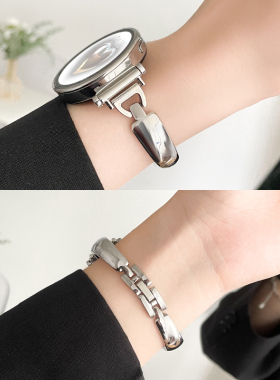 适用华为gt4手表带女式gt5/6新款手镯watch4智能手表链watchgt3手表带金属3pro女士时尚2腕表系列1女款手表链