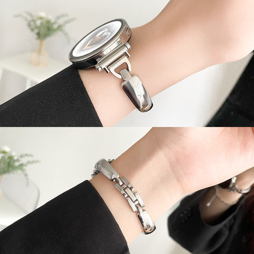 UHADA夏天新款月牙手镯金属表带