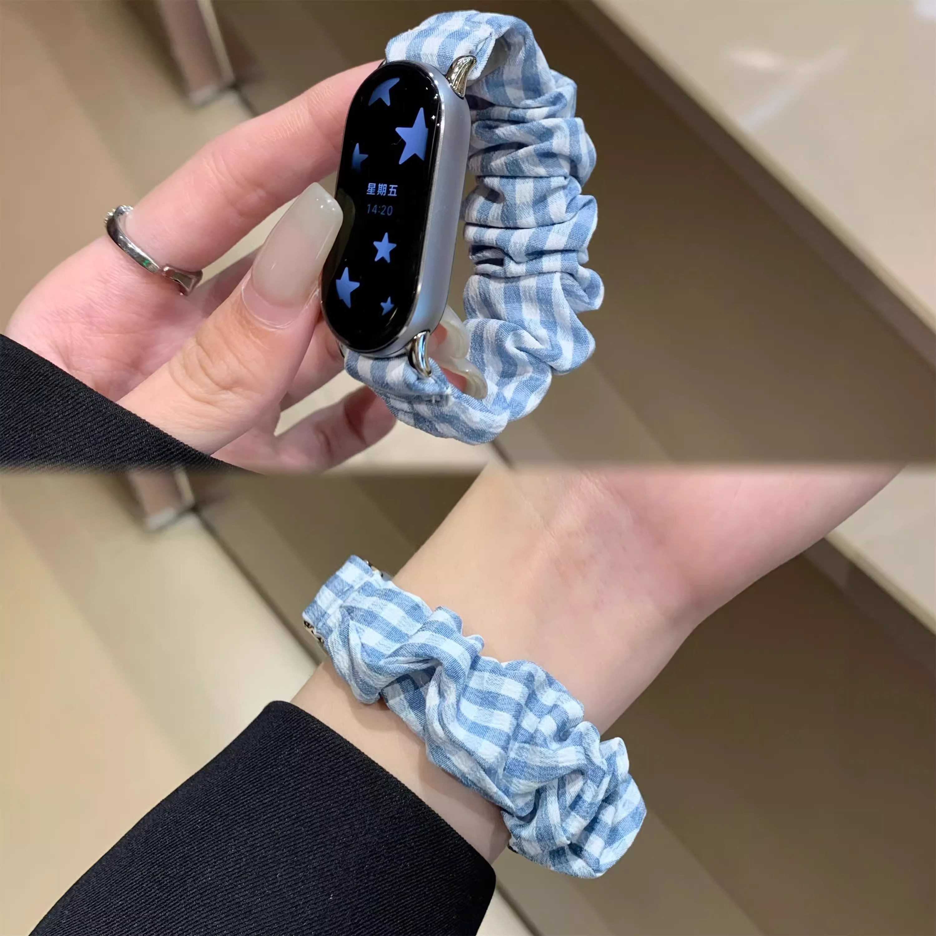 UHADA夏季新款女生碎花发圈表带