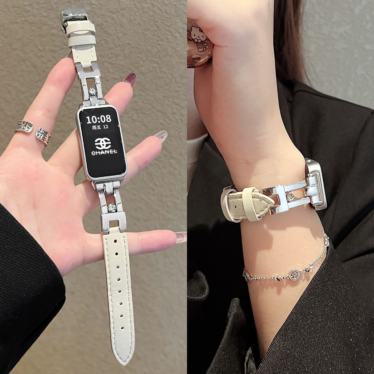 UHADA新款滑梯间皮手表带