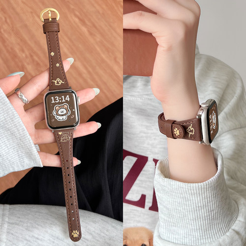 UHADA新款皮质印花小蛮腰女款夏