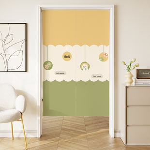 可爱动物家用门帘隔断帘客厅儿童房隐私遮挡帘厨房卫生间门口帘子