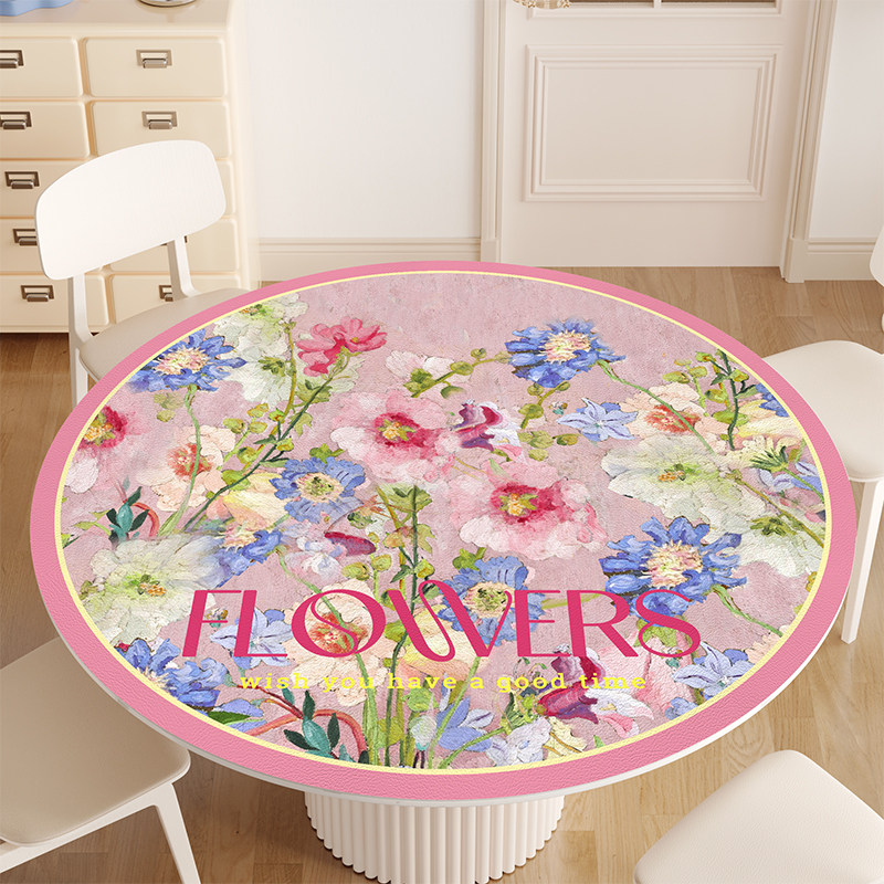 圆桌桌垫防水防油防烫免洗圆桌桌布pvc圆形餐桌茶几垫桌面保护垫,居家布艺,桌布,淘宝优惠券,粉丝福利购,淘宝优惠卷