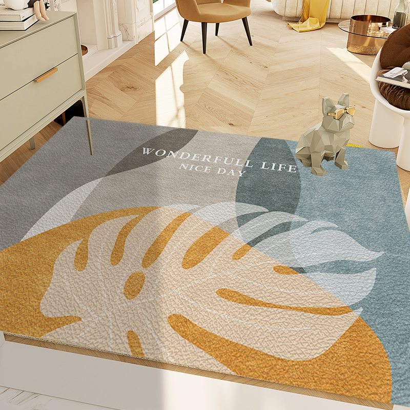 diy莫兰迪家用门口pvc地垫可定制