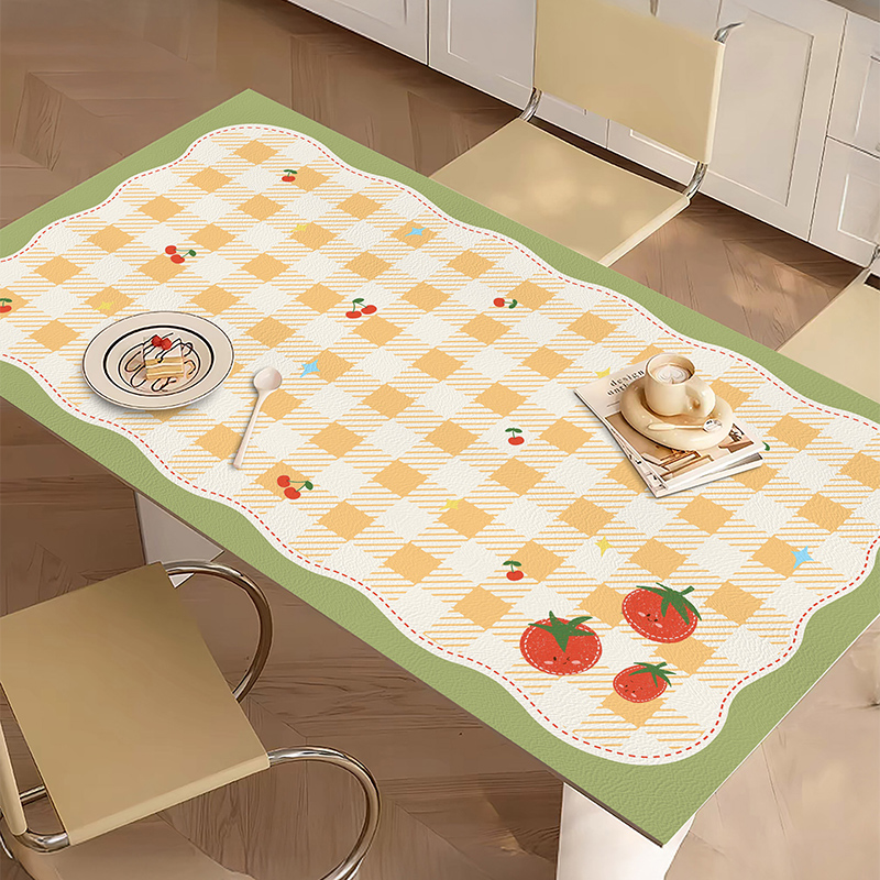简约现代餐桌垫防水防油免洗耐高温防烫高级感桌布茶几桌面保护垫