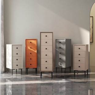 极窄五斗柜30cm宽25简约小型卧室床头实木边柜40深夹缝收纳储物柜