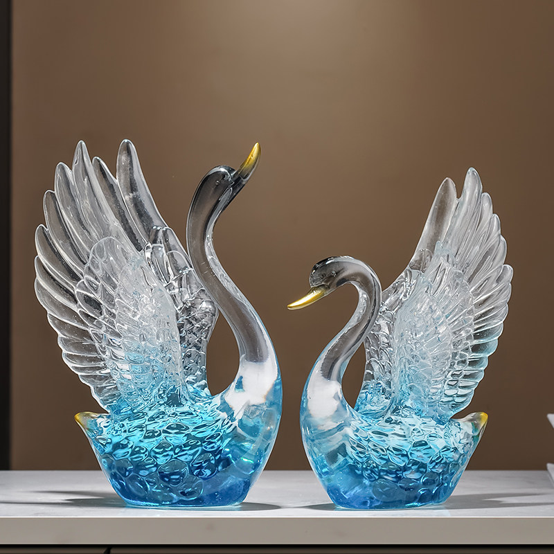 天鹅摆件轻奢高档客厅玄关电视柜茶几装饰品乔迁新居礼品结婚礼物,家居饰品,装饰摆件,淘宝优惠券,粉丝福利购,淘宝优惠卷