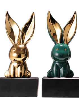 月亮客厅兔子北欧家居装饰品