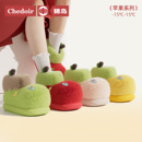 chedoir猜岛时尚外穿苹果棉鞋女冬季加绒保暖棉靴ins可爱家居棉拖