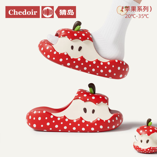 chedoir波点苹果夏季拖鞋