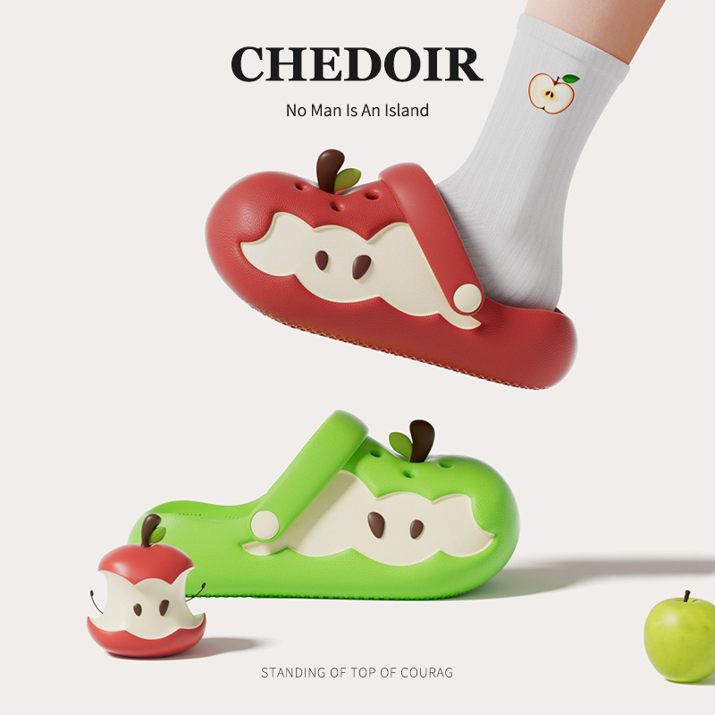 chedoir网红苹果头洞洞鞋