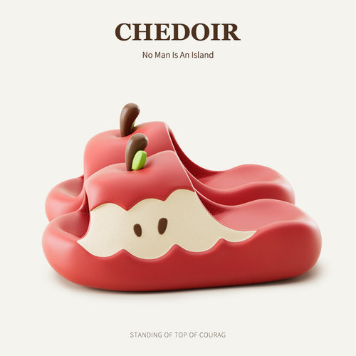 苹果亲子款儿童拖鞋夏季