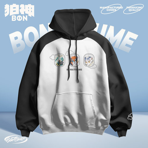 【BON】2026SS10插肩连帽卫衣 封面人物系列-天空出行 FURRY380g