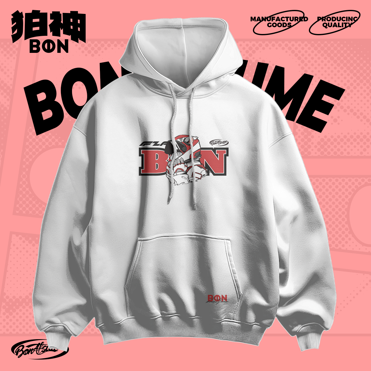 【BON】350g全棉毛圈卫衣 极速荣耀-十泉浩 宽松福瑞FURRY2025款