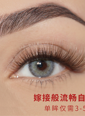 Dark Swan 睫毛Cappuccino款 焦糖棕色嫁接假睫毛女单簇套装