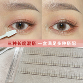Mist丝雾单根款 Dark Swan睫毛 下睫毛嫁接假睫毛自然仿真超纤睫毛