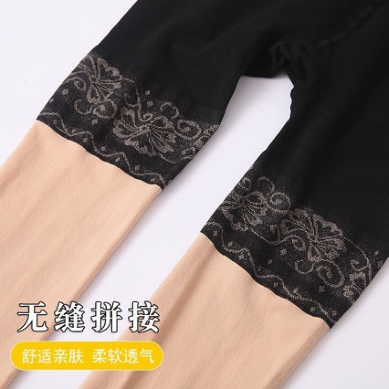 丝袜女春秋中厚防狼袜防勾丝带安