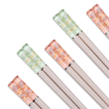 签到0元撸！樱花防滑防霉抗菌合金筷子两双