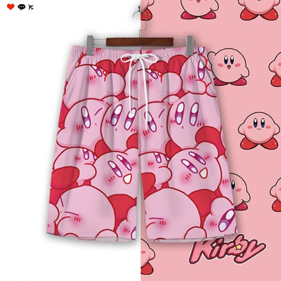 Kirby星之卡比短裤沙滩裤