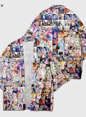 二次元galgame羽织和服动漫周边痛衣漫展应援服男女短袖T恤外套