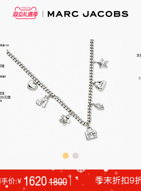【礼物】MARC JACOBS/莫杰 NECKLACE 金属迷你图标项链首饰
