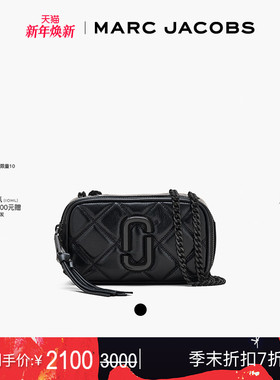 【季末折扣】MARC JACOBS/莫杰 SNAPSHOT 牛皮绗缝链条斜挎相机包