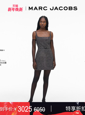 【季末折扣】MARC JACOBS/莫杰 DRESS MJ 吊带修身收腰短款连衣裙