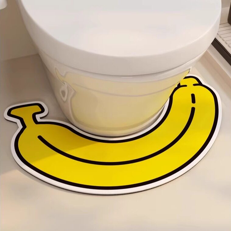 洗手间脚垫子免洗马桶u型垫创意