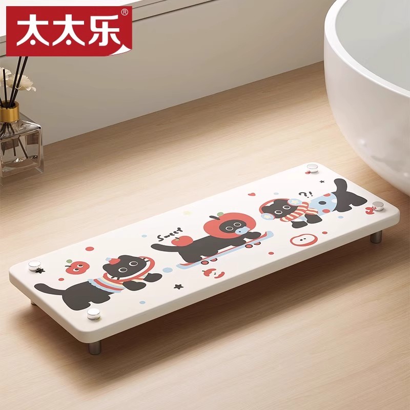 置物垫卫生间漱口杯垫沥水垫托盘